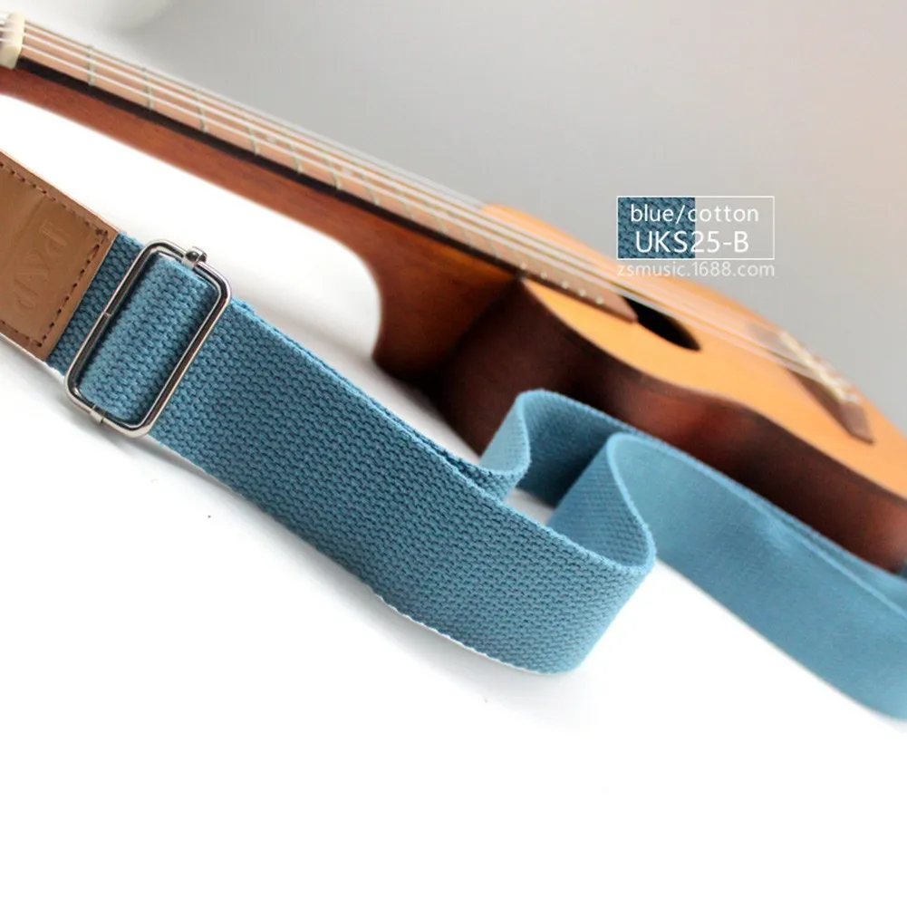 1pc Ukulele Strap Adjustable Solid Color Soft Guitar Hang Neck Belt Music Instrument Straps Sling Comfortable Accessories