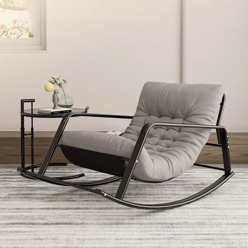 

Кресло-качалка QF50TY для отдыха, расслабляющий шезлонг для спальни, балкона, патио, салонная уличная мебель