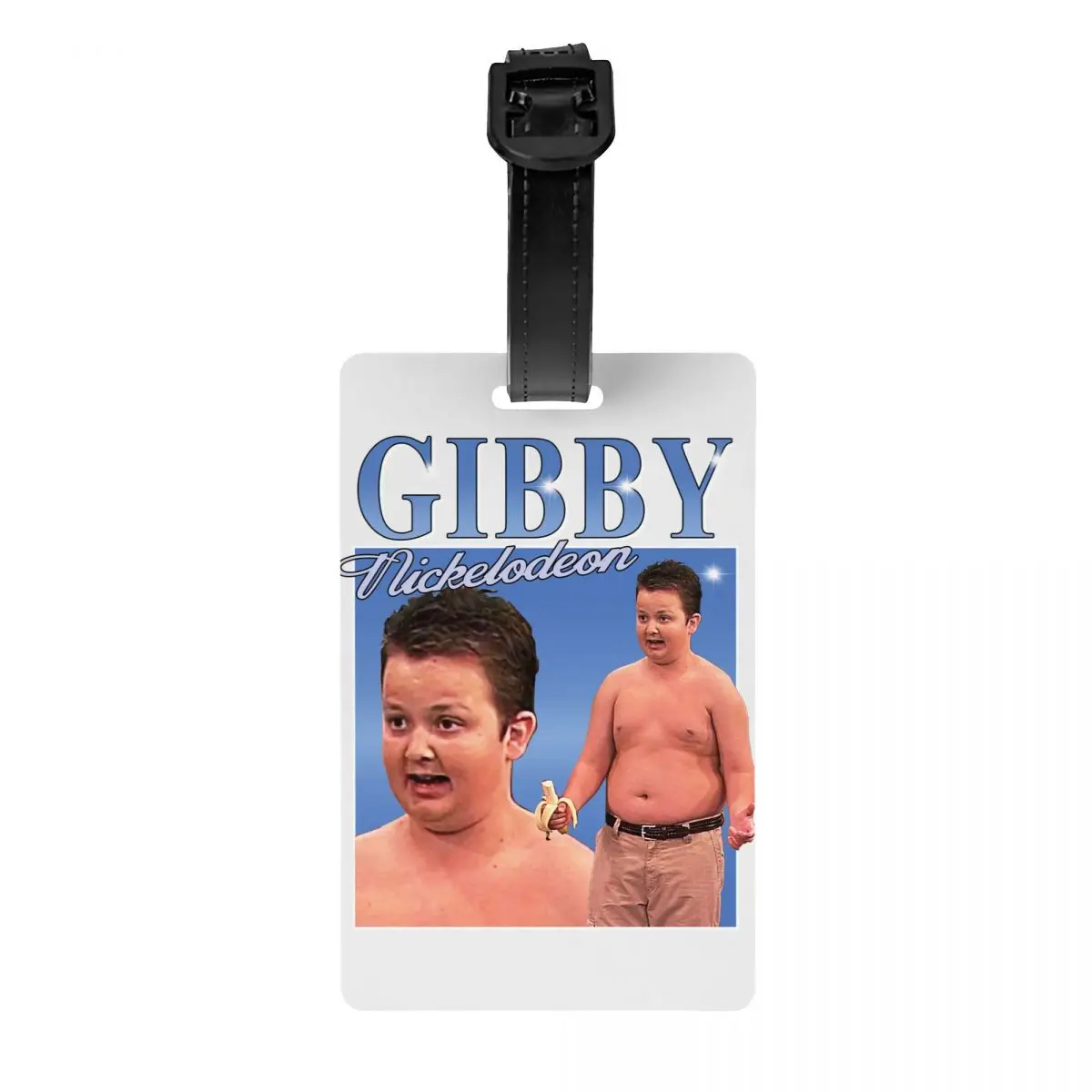 

Забавные мемы Gibby icжемчужные бирки для багажа для чемоданов ТВ-шоу Ноев Мунк Обложка для личной безопасности идентификационная этикетка