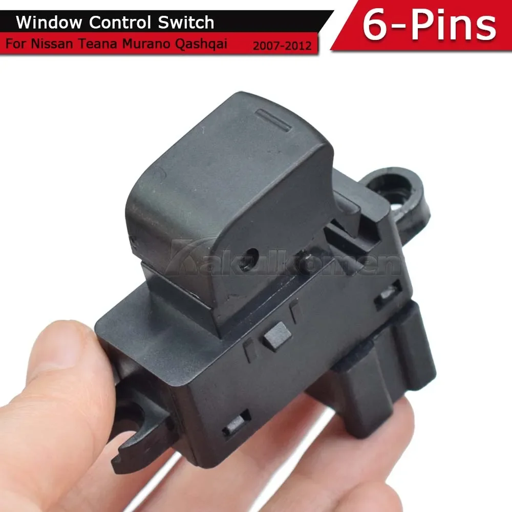 

Для Nissan Qashqai J10 JJ10 2007 2008 2009 2010 2011, кнопка включения стеклоподъемника со стороны пассажира 25411-EA003 25411-JD000