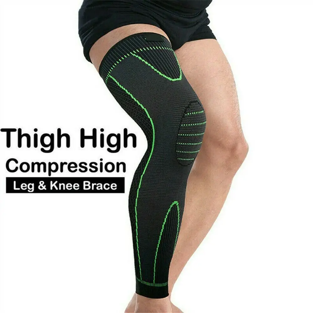 

Bandages Foot Cold-Proof Stripe Knee Sleeve Long Kneepad Brace Compression Knee Pads Knee Support Elastic Knee Pads