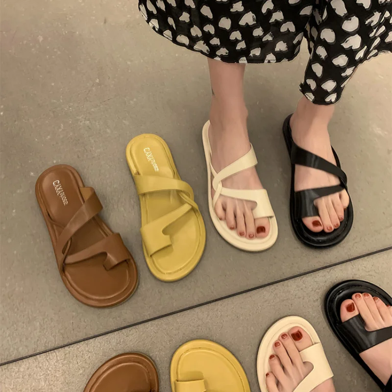Women's rubber slippers casual slippers summer beach shoes