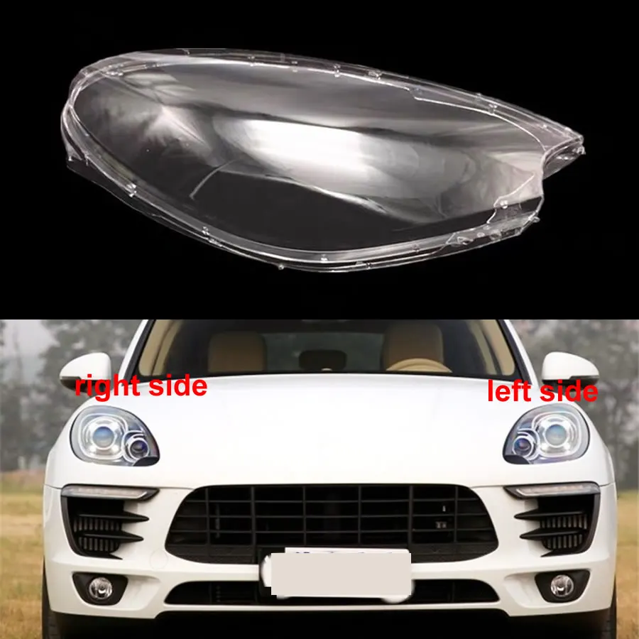 

For Porsche Macan S Macan Turbo 2012-2014 Headlight Cover Lampshade Lamps Headlamp Shell Lens Plexiglass Replace Original Lens