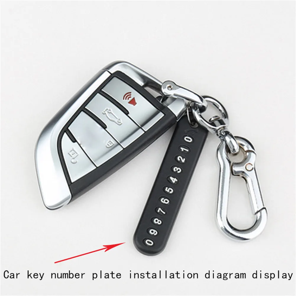 1 шт. металлические кольца для ключей с защитой от потери