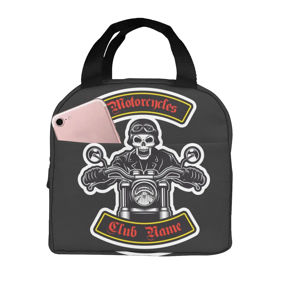 

Classic Motorcycle Theme Cooler Lunch Box Portable Insulated Lunch Bag Thermal Food Picnic Lunch Bags