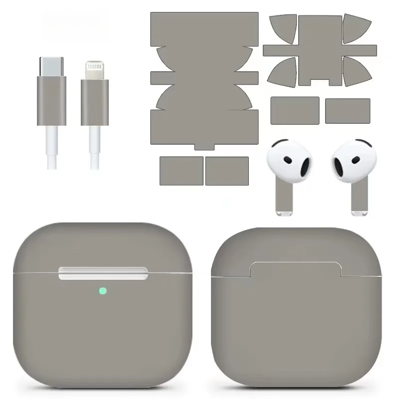 2 шт. матовая наклейка для AirPods Pro 2, защитная пленка для всего тела, однотонная пленка для AirPods pro 3, наклейка (art.: 3920ca6678ac3) - 3920ca6678ac3