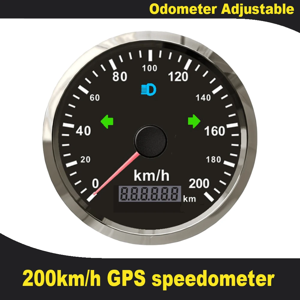 

GPS-спидометр 85 Мм С Одометром 0-125 Км/ч, 0-160 Км/ч, 0-200 Км/ч