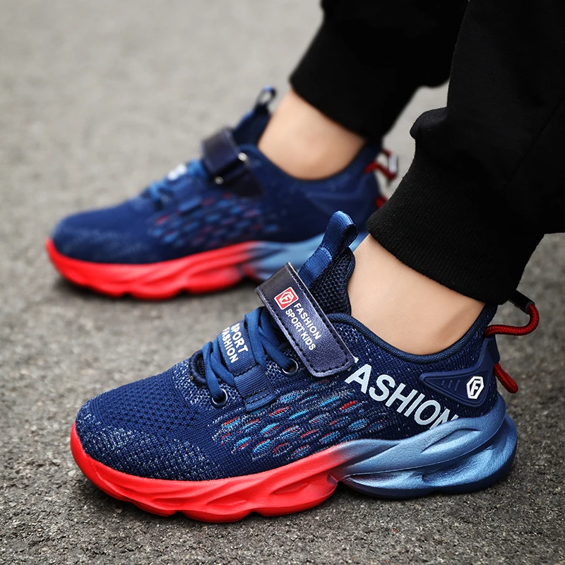 2022 New Boys' Mesh Breathable Casual Sneakers Kids Light Running Shoes for Girls Fashion Sneakers Non Slip Wear-resistant Shoes