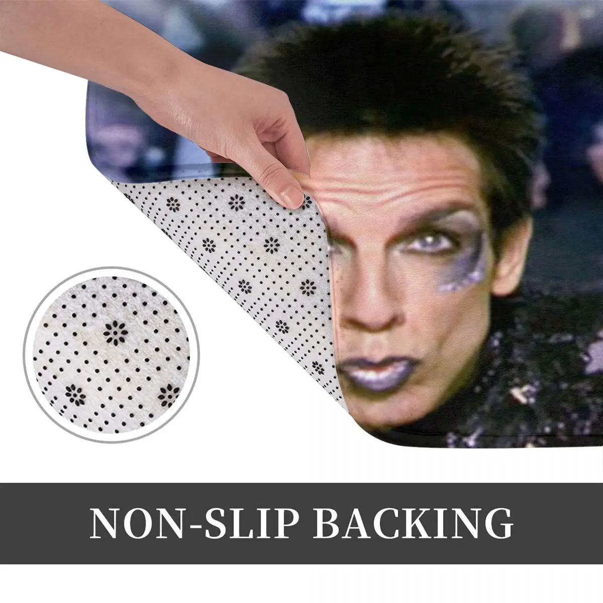 Zoolander синий стальной мем коврики для ванной