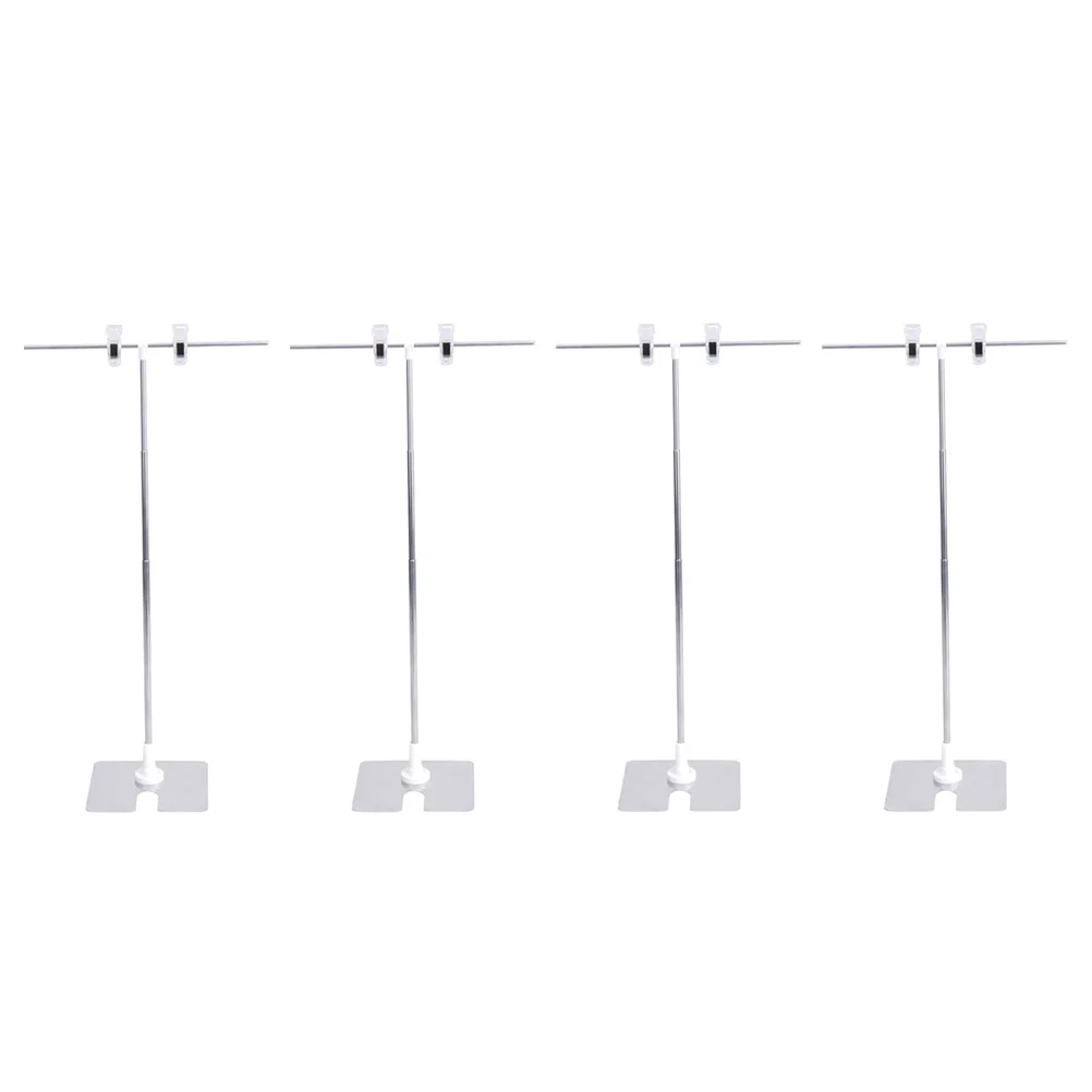 

4Pcs Adjustable Poster Display Racks Sturdy Metal Advertising Racks Poster Stand