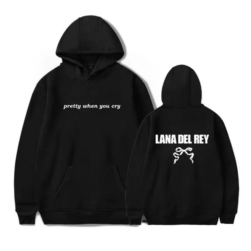 Фото Lana del rey Pretty When You Cry Merch толстовки унисекс толстовка с капюшоном повседневная одежда №2