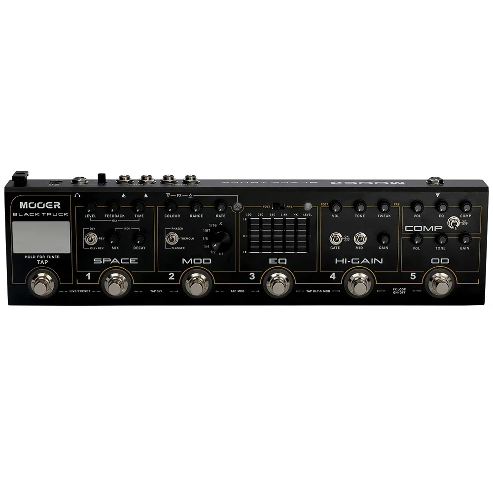 Комбинированная педаль эффектов Mooer CPT2 Black Truck встроенный компрессор тюнер