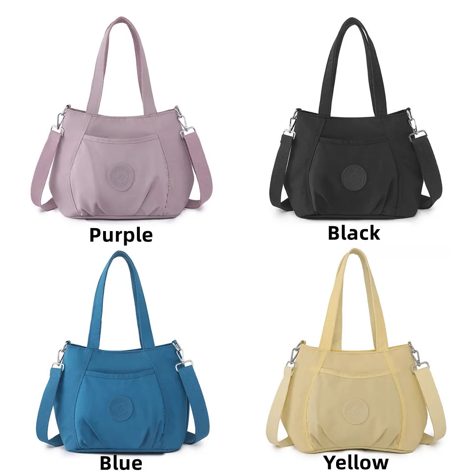 Women's Travel Crossbody Bag Nylon Female Messenger Bags Vintage Top-handle Handbags  Casual Multifunction Tote Shoulder Bags