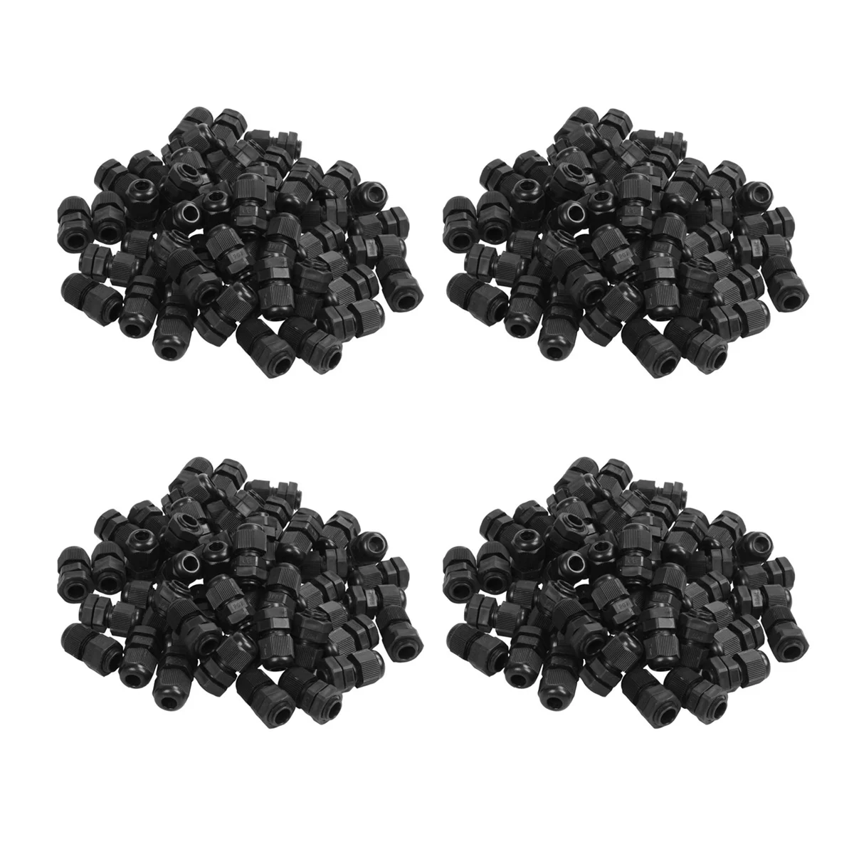 

PG7 Black Nylon Waterproof Strain Relief,Cord Grip,Cable Gland 3.5-6 mm 200Pcs