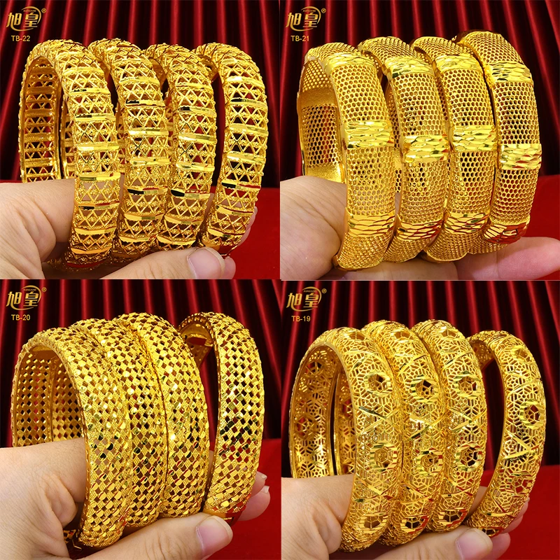 

XUHUANG Luxury Design Copper Jewellery Classic Openwork Copper Bracelet Charm Bangles for Men And Women Party Gifts Wholesales
