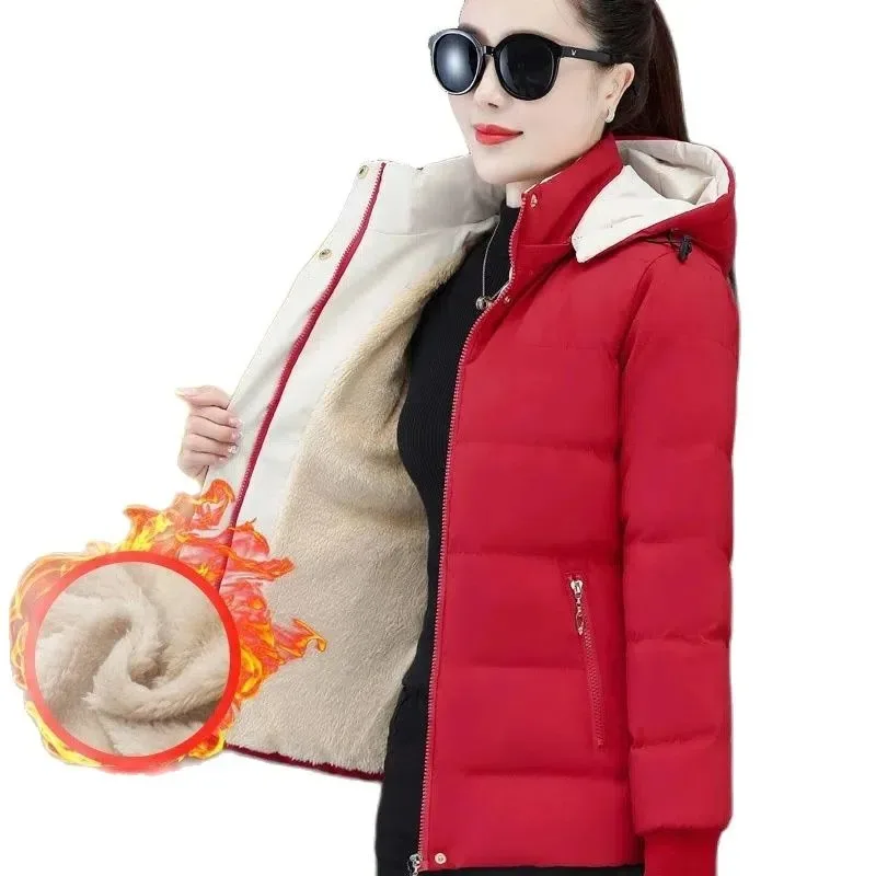 

2023 Down Cotton Clothes Women Korean Style Loose Fashion Keep Warm Padded Jacket Overcoat Parka Coat