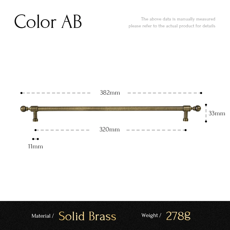 

Сантая Ручки для шкафов из латуни, античный стиль