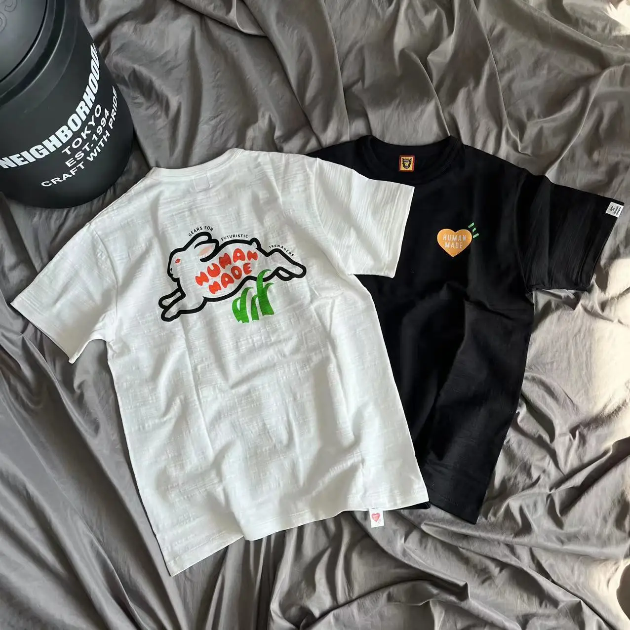 

Футболка ручной работы для мужчин и женщин, футболка с принтом кролика бега 1:1, футболка ручной работы