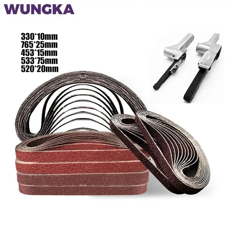 10 шт. 330*10 мм 453*15 мм шлифовальные ленты P40 - P600 абразивная лента для дерева мягкая металлическая шлифовальная полировка 10 шт. 330*10 мм 453*15 мм шлифовальные ленты P40 - P600 абразивная лента для дерева мягкая металлическая шлифовальная полировка