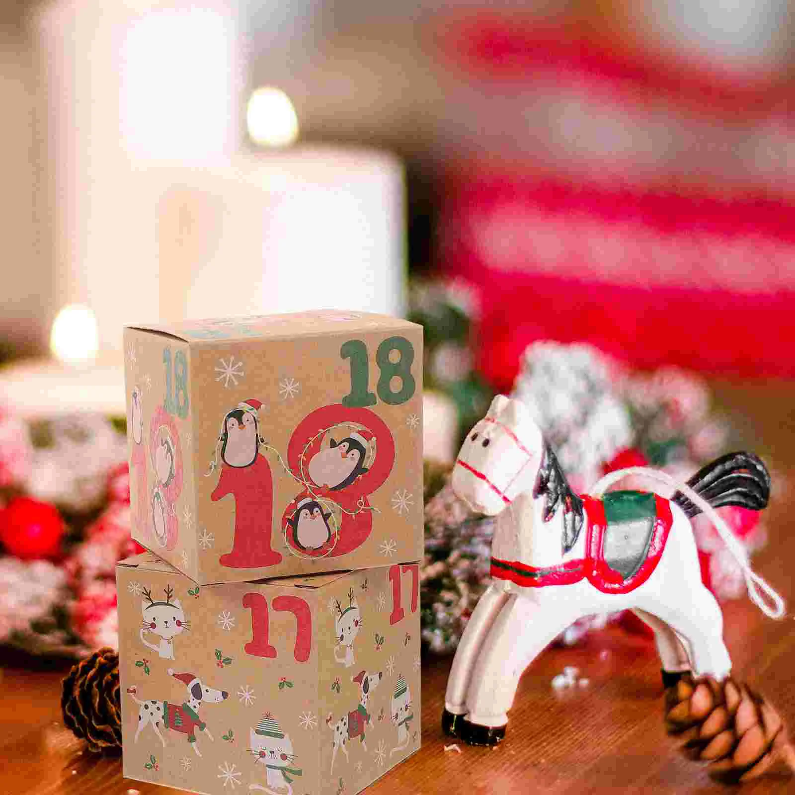 

24 Pcs Cupcake Container Paper Candy Containers Christmas Packaging Case Party Favors