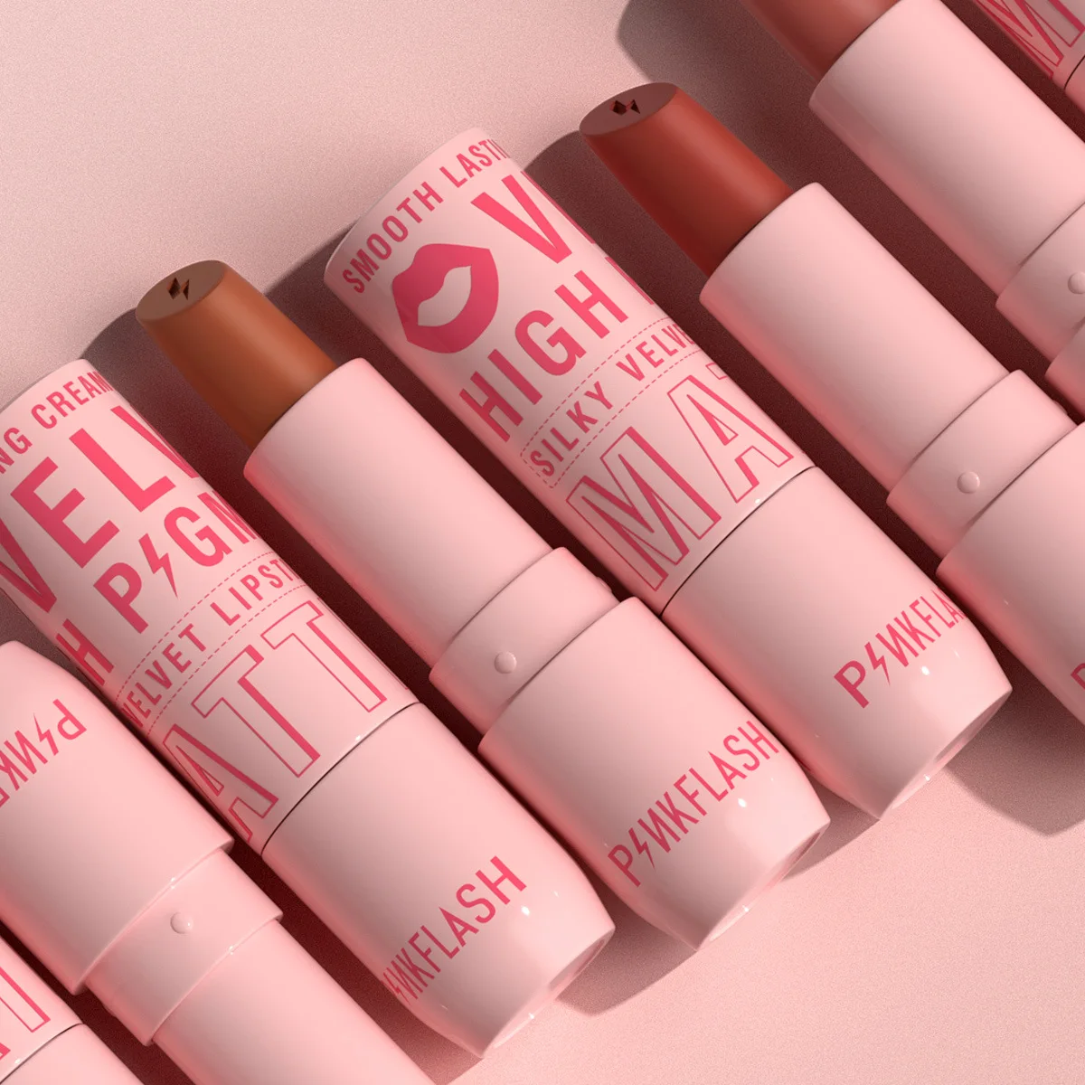 

PINKFLASH PinkCover Velvet Creamy Smooth Long Lasting Matte Lipstick PF-L05