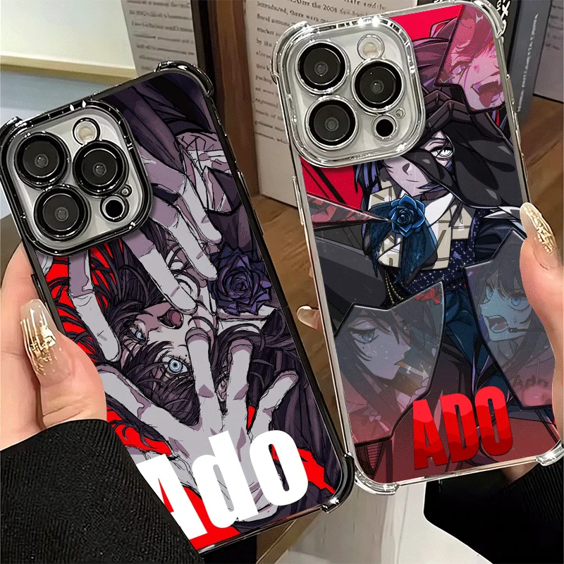 Фото Чехол для телефона Ado Cartoon K-Kyogen X Uta с покрытием для Xiaomi Poco X6 X7 X8 Pro Max X5 X3 M8 M7 M5S Redmi 15C 15 14C 13C 17T 15T 14T №1