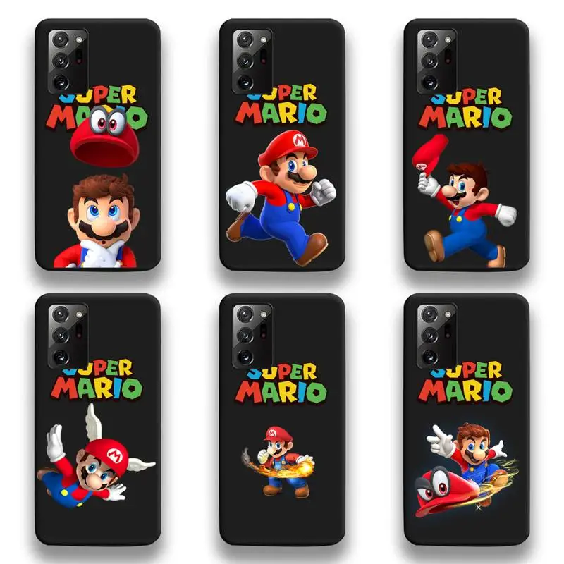 

Super Mario Bros Phone Case For Samsung Galaxy Note20 ultra 7 8 9 10 Plus lite M51 M21 M31S J8 2018 Prime