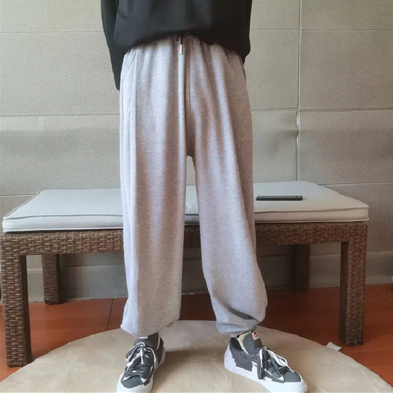 Мужские и мужские свободные облегающие повседневные брюки модные брендовые