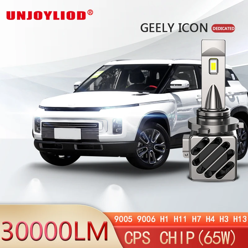

Hot Selling Geely ICON M18 Led Car Headlamp IP67 Waterproof 65W