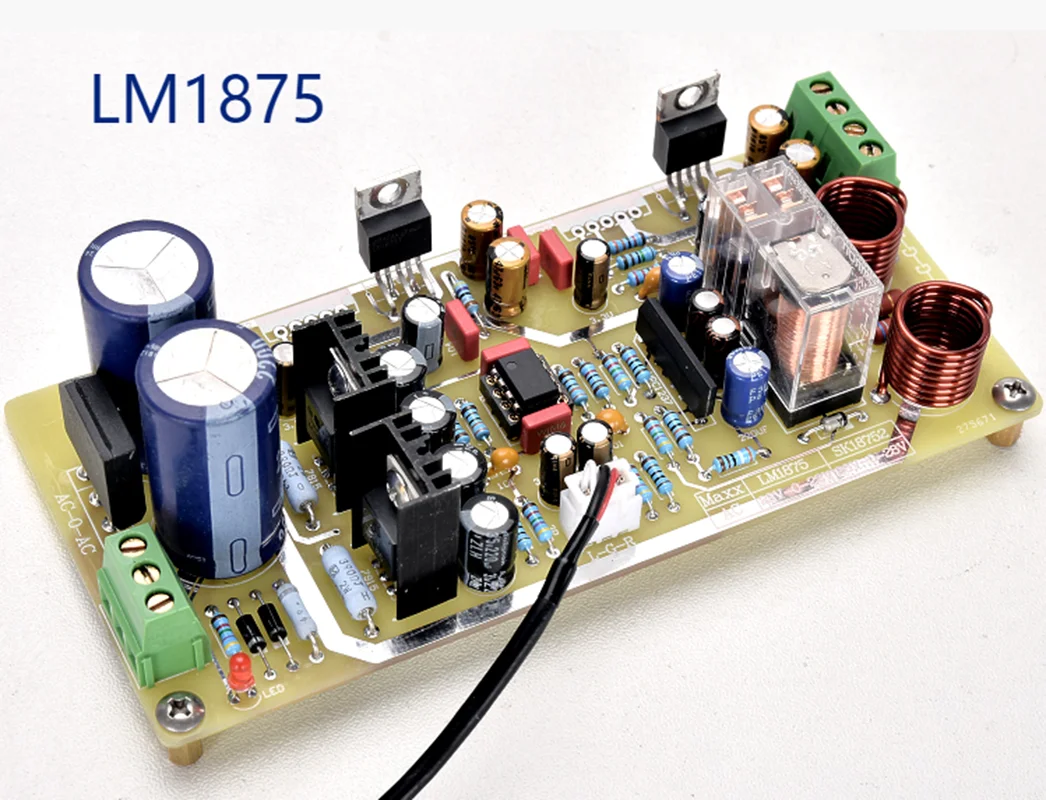 Refer to the SK18752 fever power amplifier board of Tianlong circuit with op amp pre-stage and compatible with LM1875 chip