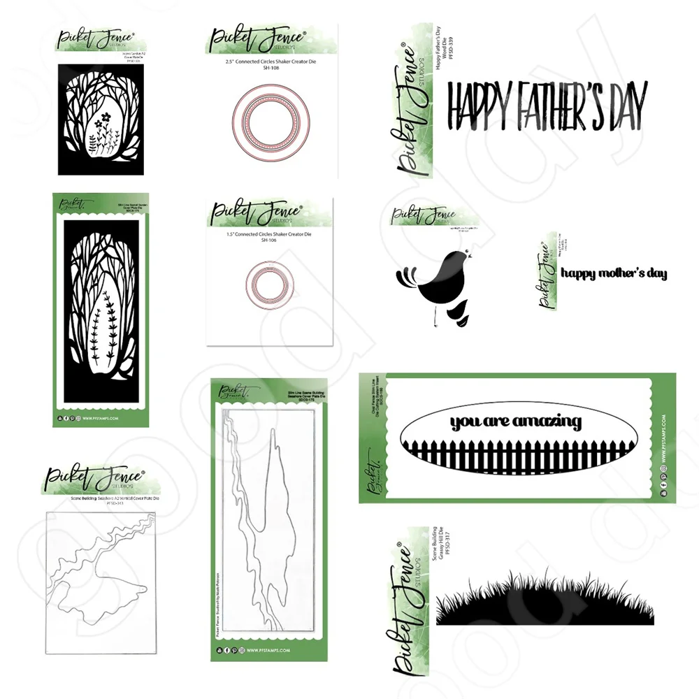 

Little Bird Grass Round Metal Cutting Dies Scrapbook Diary Decoration Embossing Template Diy Greeting Card Handmade 2023 New