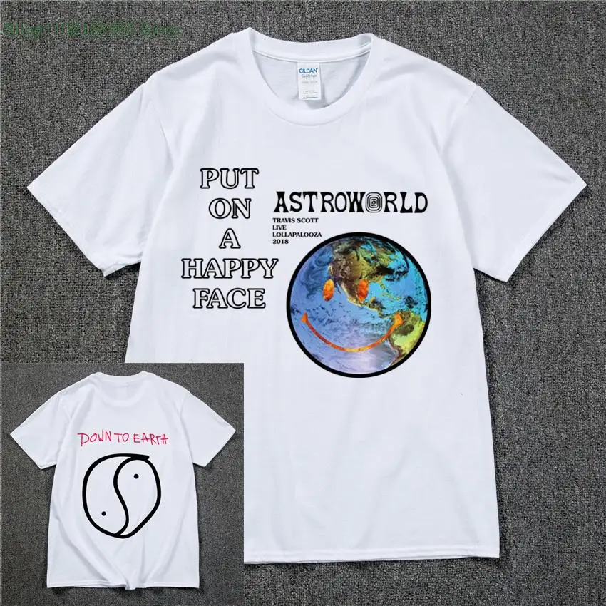 

Travis Scott Cactus Jack Astroworld Wish You Were Here Tour Hip Hop T Shirts Quality Cotton T-shirt Short Sleeves TShirt Tops