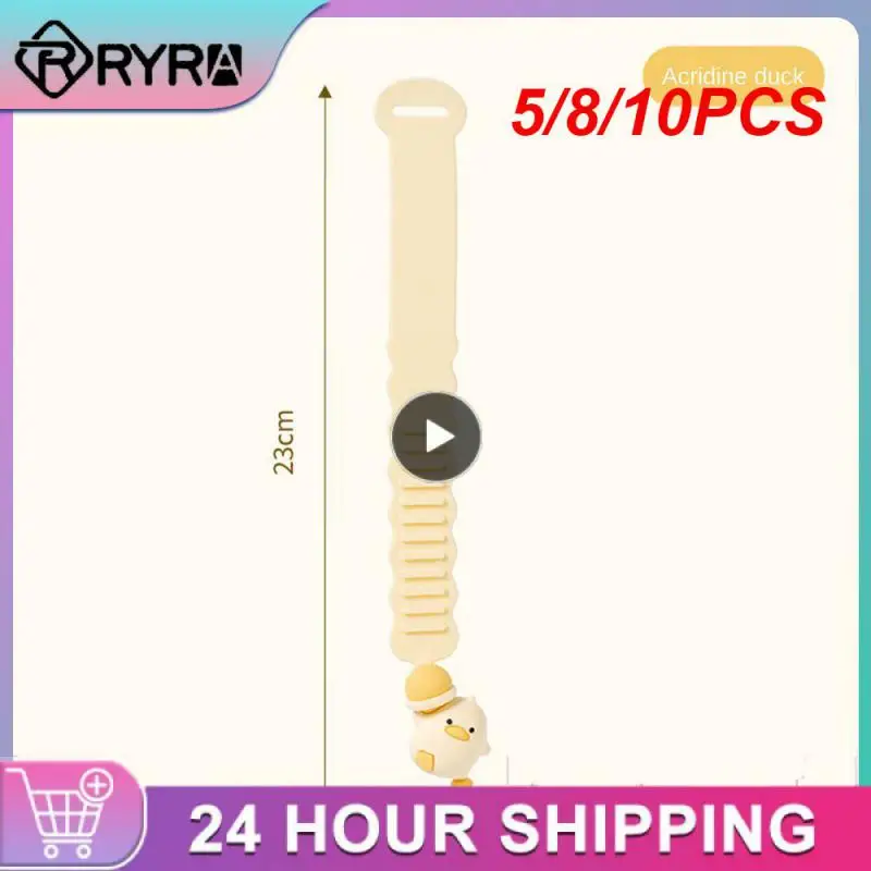

5/8/10PCS Cartoon Adjustable Buckle Toilet Lid Handle Multi-gear Buckle Toilet Seat Lifter Avoid Touching Toilet Lifting Device