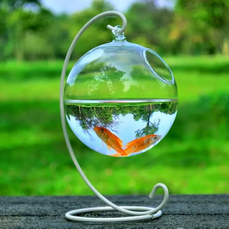 

Hydroponic Wall Hanging Bubble Aquarium Fish Glass DIY Pot Vase Plant Home Decor Glass Fish Bowl Aquarium