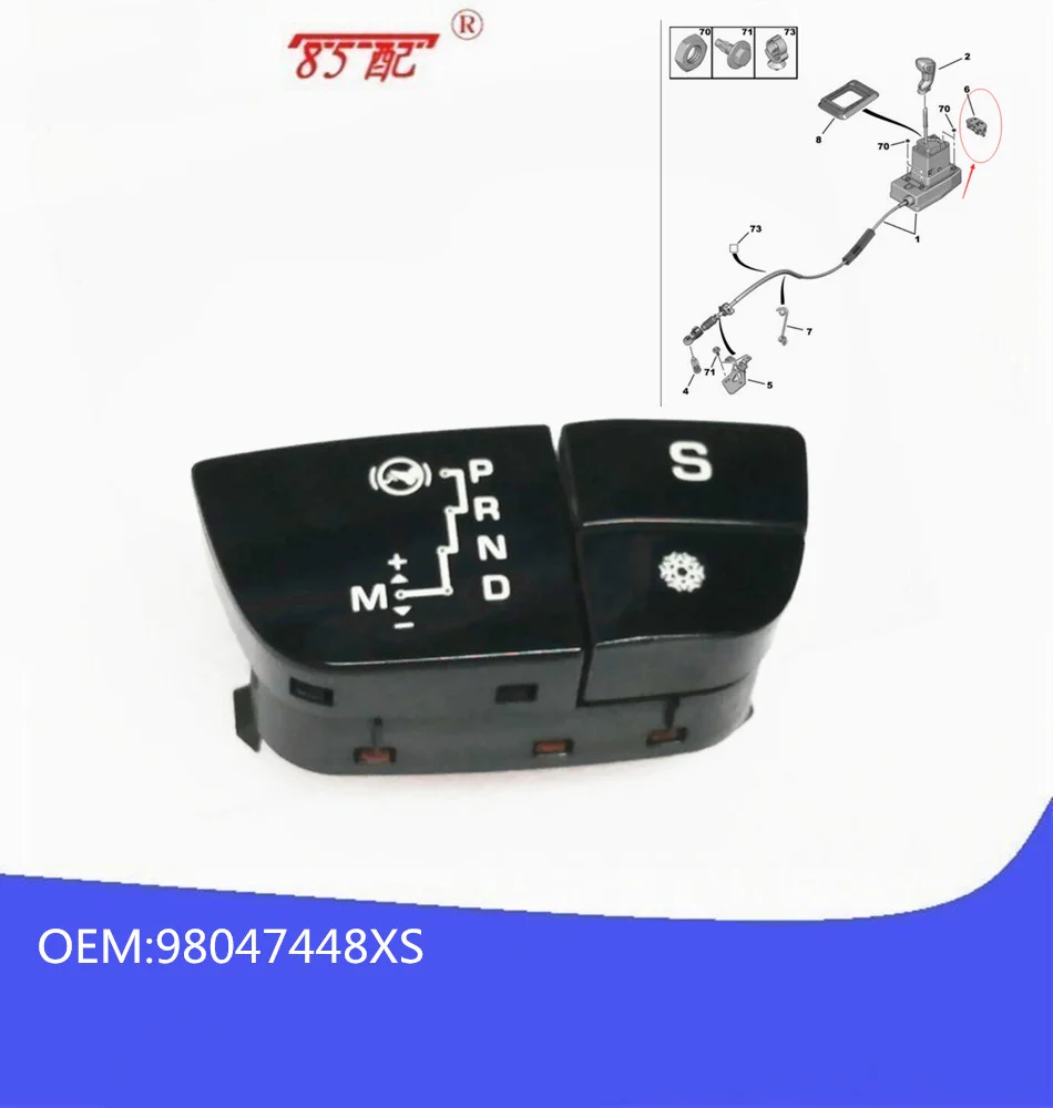 

AutomaticTransmission Control Button 98047448XS 96617667ZD For Citroen C5 1.6T 2.0 Switch Gear Lndicator Circuit Block