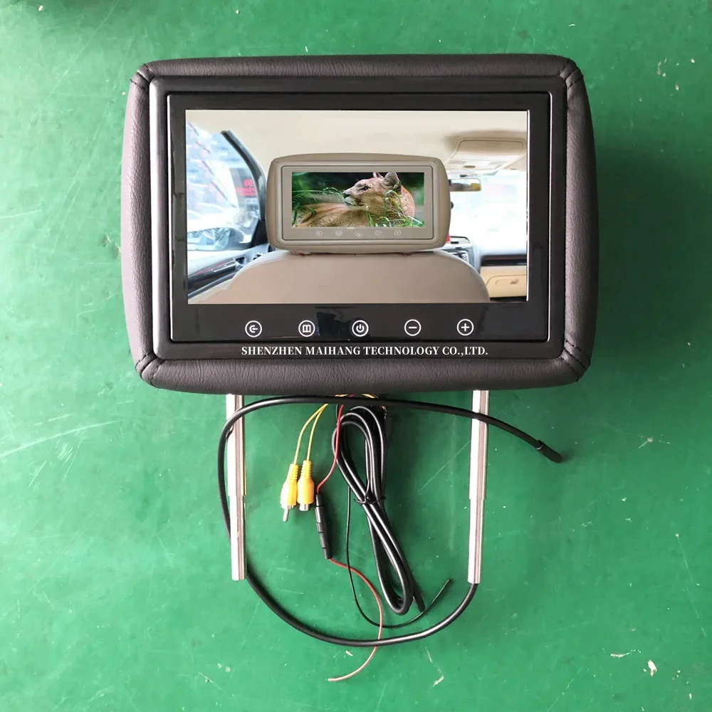 Android автомобильный подголовник монитор радиоплеер автомобильное видео AV IN