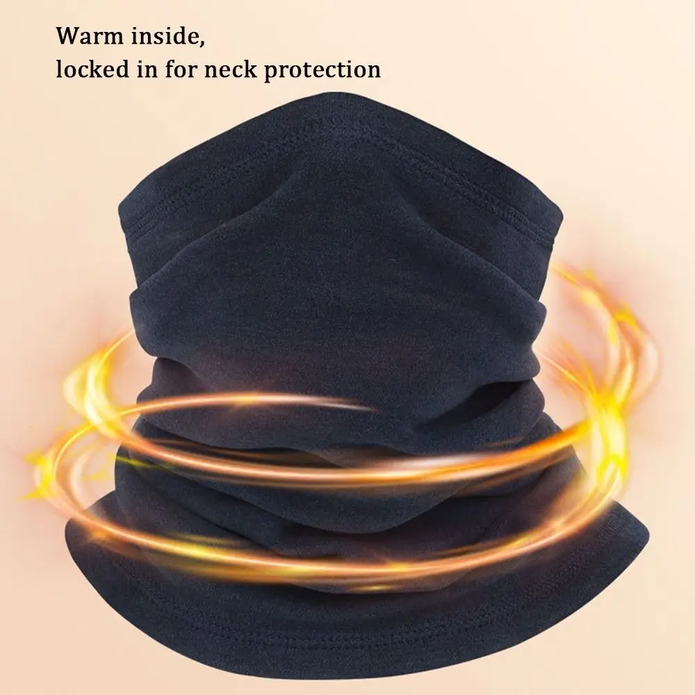 Зимняя флисовая теплая термошапка с воротником головной убор мягкая