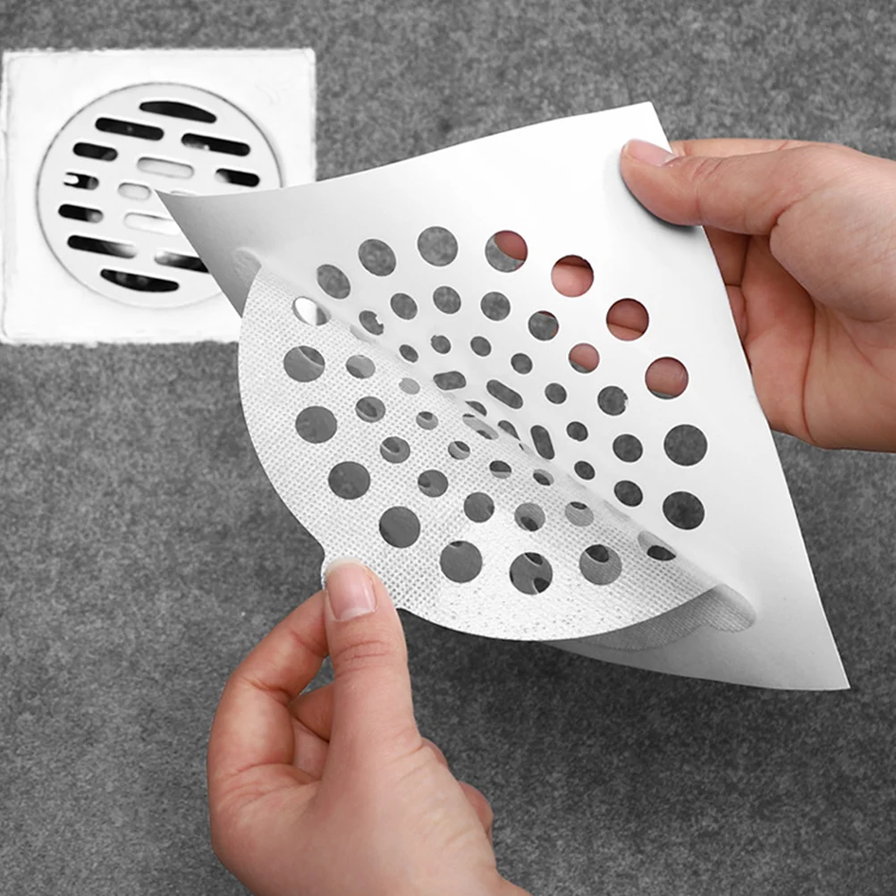 20 шт. сетчатый фильтр для раковины сливные наклейки волос ванная комната