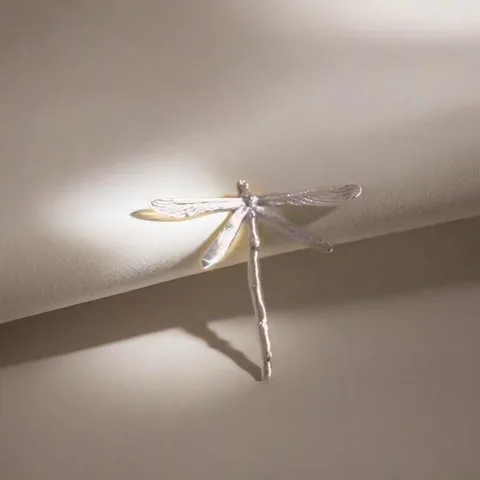Серебряные броши-стрекозы dawndesslo