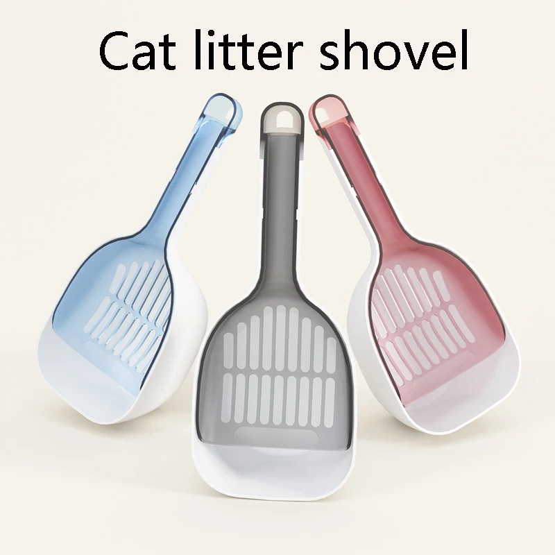 

Cat Litter Shovel With Base Cats Litter Scoop Plastic Pets Poop Sand Toilet Clean Artifact Tool Pet Supplies