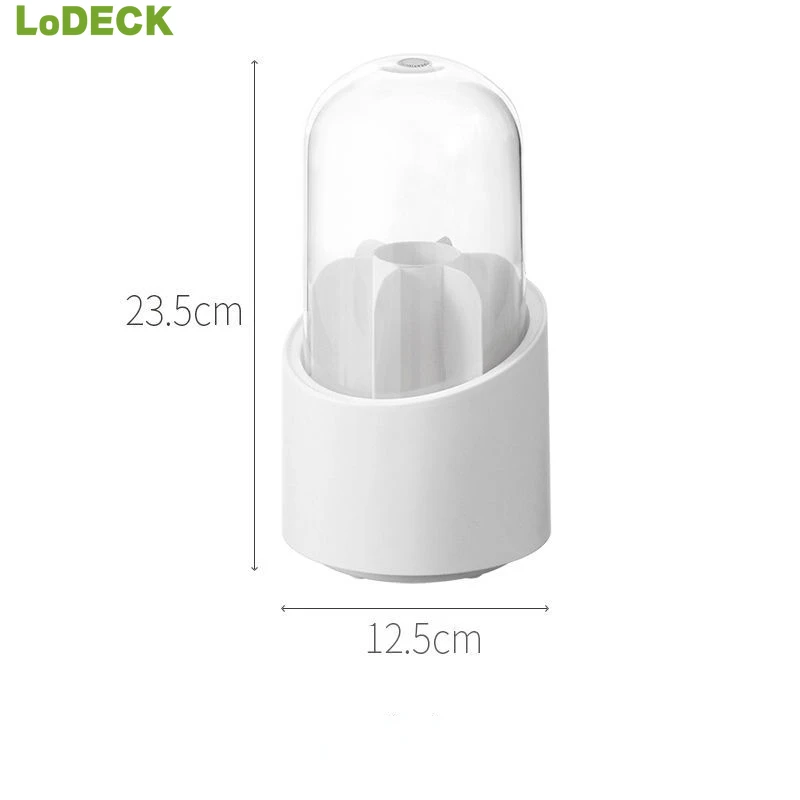 Органайзер для макияжа LoDECK вращающаяся на 360 ° банка кистей коробка офисные