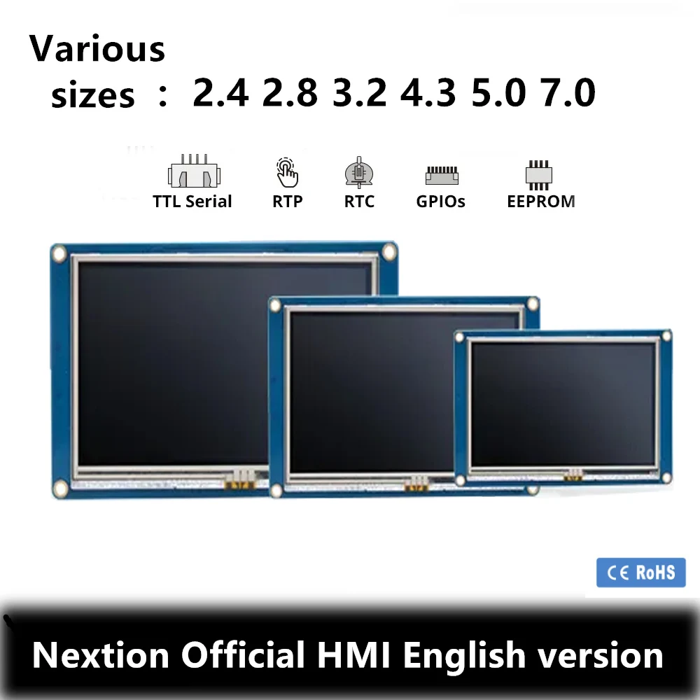 Nextion 2,4/2,8/3,2/3,5/4,3/5,0/7,0 дюймов NX3224T024 NX4024T032 NX4832T035 NX4827T043 NX8048T050 NX8048T070 HMI английское ядро