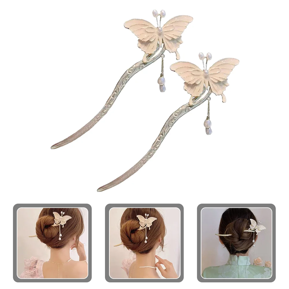 

2 шт., женские винтажные шпильки с жемчугом