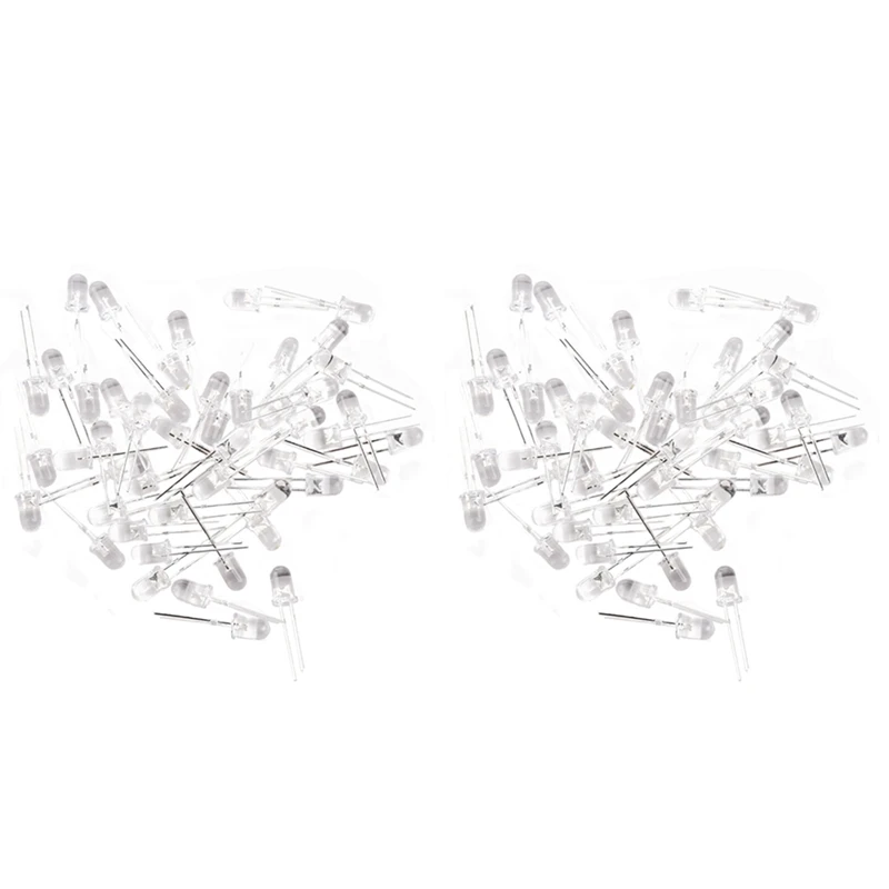 

Gorgeous 100 Ultra Bright 5Mm Leds Emitting Diode White