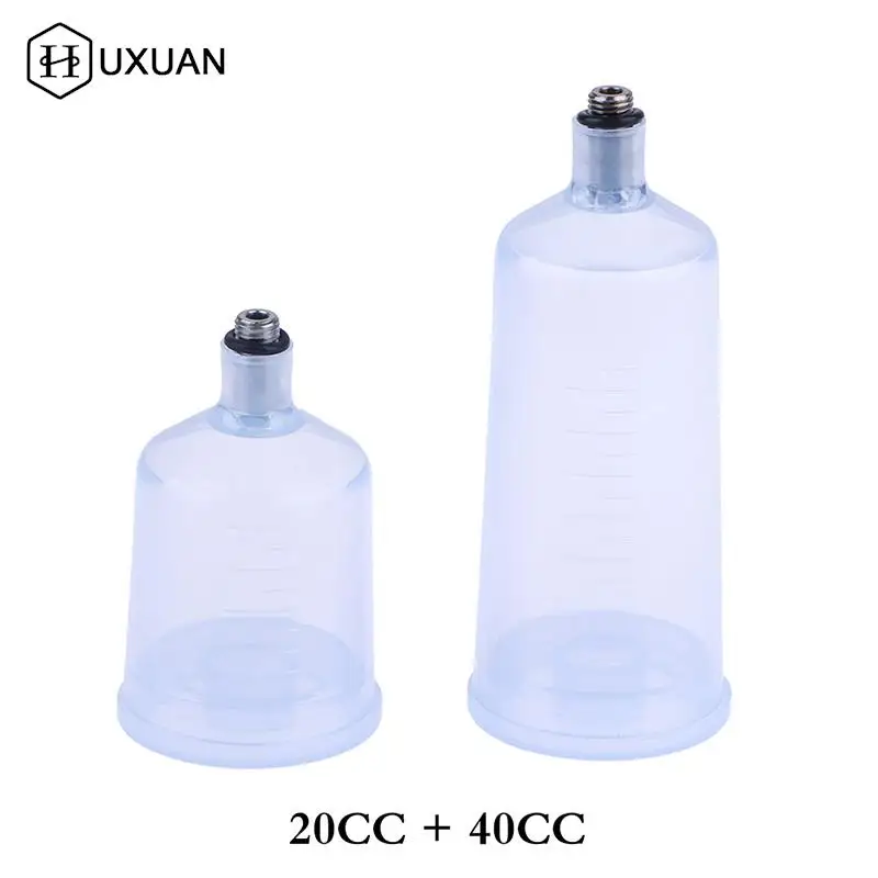 

Airbrush Plastic Clear Cup Of Spray Gun 20CC 40CC Air Brush Pen Repleceable Changeable Accessories For Painting