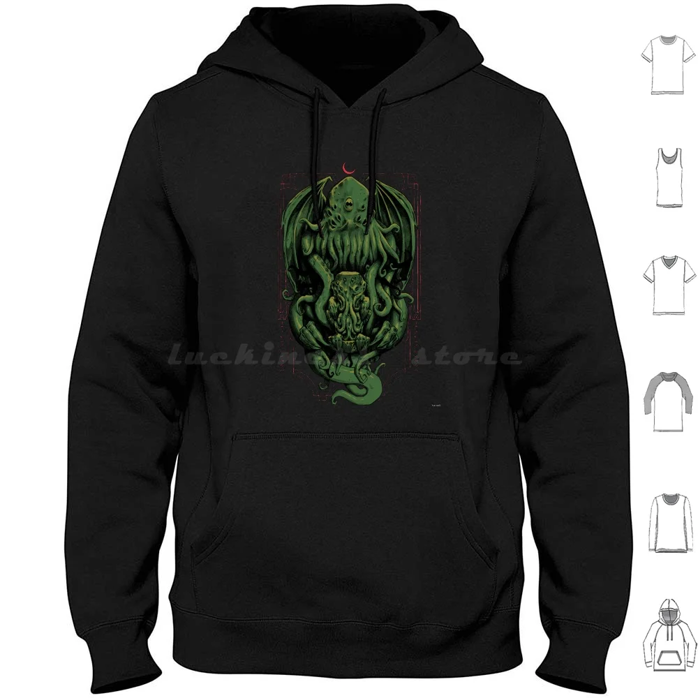 

The Great Old One Hoodies Long Sleeve Cthulhu Call Of Cthulho Fantasy Horror Monster