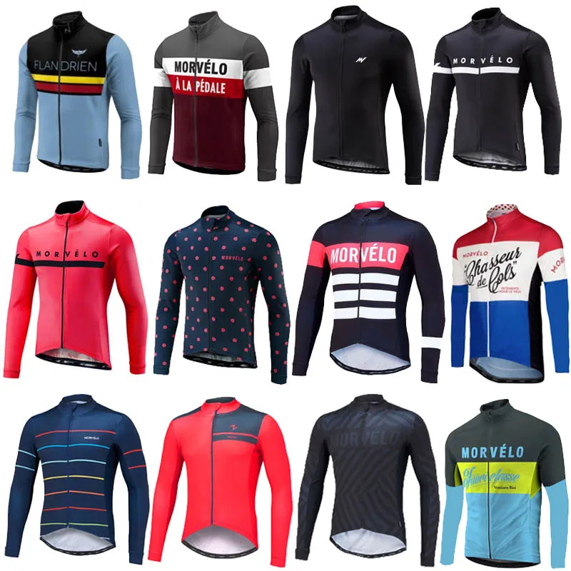 

2020 Cycling Jersey poo spring/autumn team Morvelo long sleeve mens cycling jersey Ropa Ciclismo Bike bicycle clothes Clothing