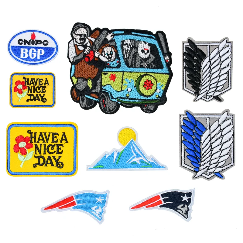 

20 шт./партия, нашивки с вышивкой в стиле аниме