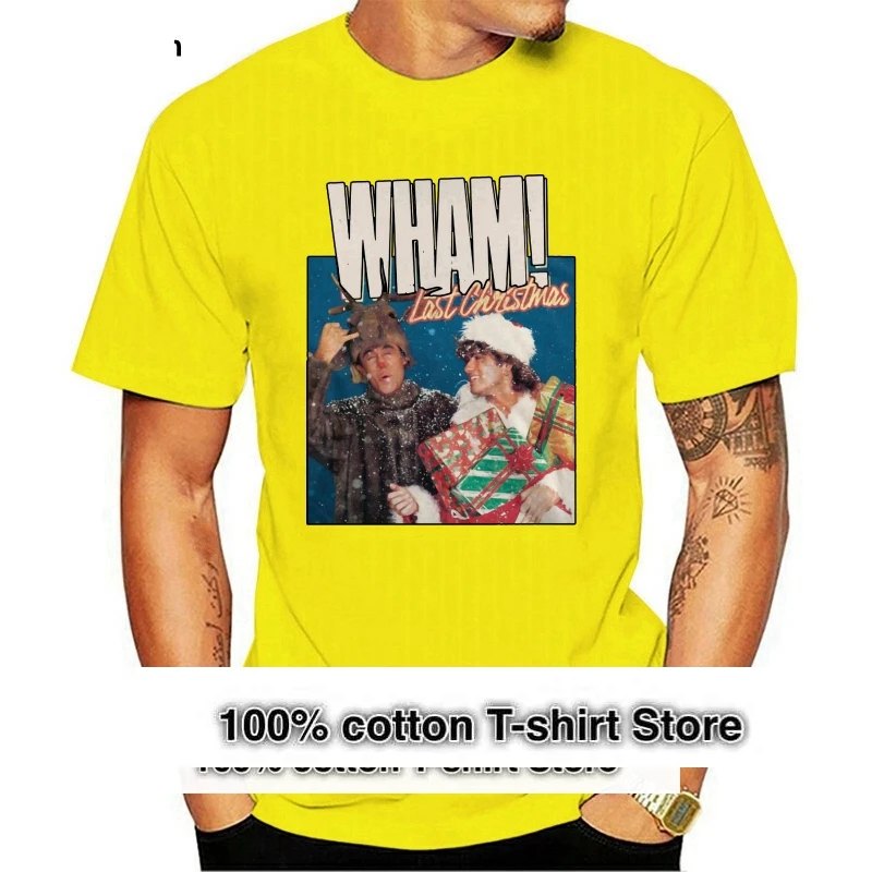 

Men T shirt George Michael Last Christmas WHAM! XS Fashion Summer funny t-shirt novelty tshirt women