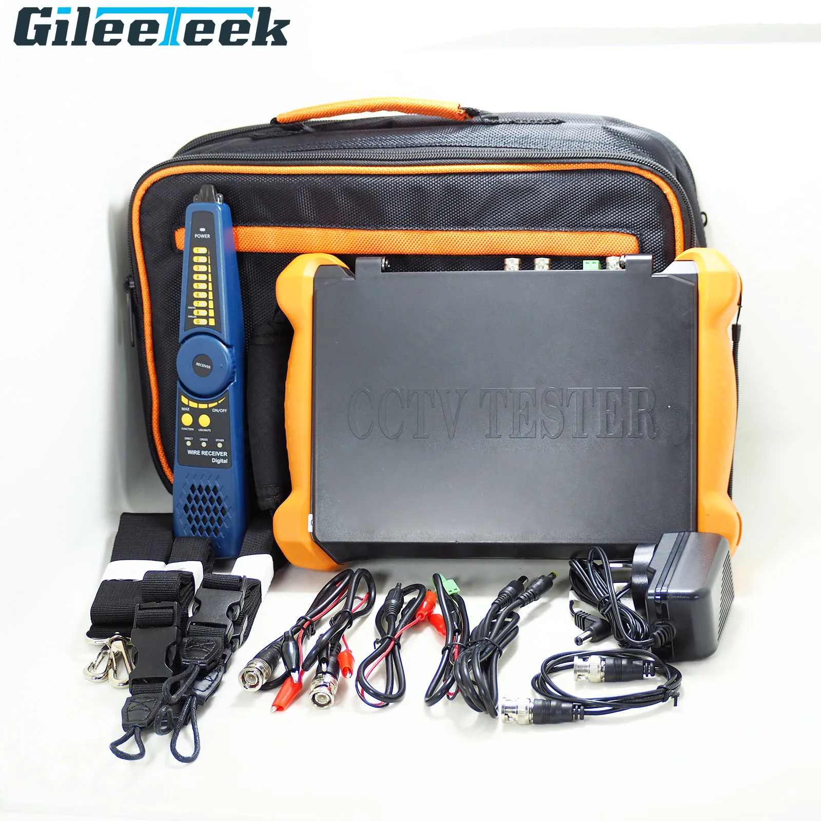 CCTV Тестер X9 с 8-дюймовым сенсорным экраном поддерживает тестирование камер 8MP CVI TVI AHD IP, встроенный WIFI для безопасности.